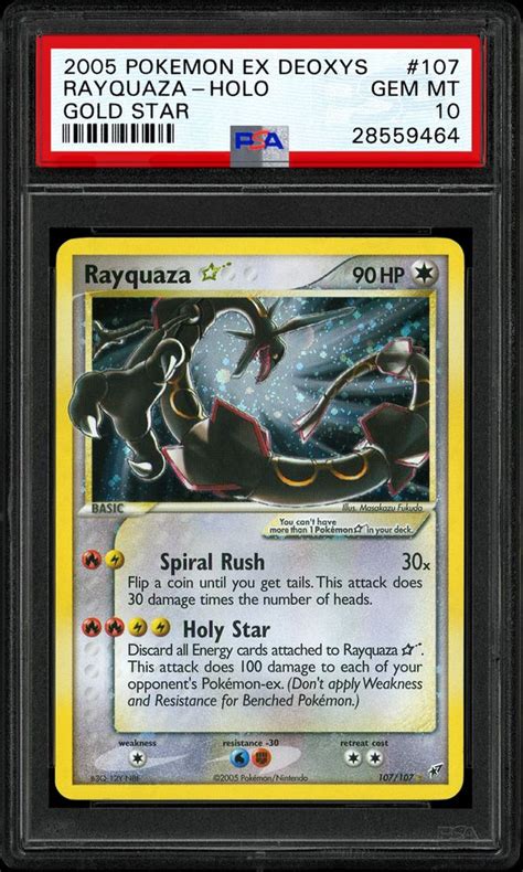 rayquaza gold star value.